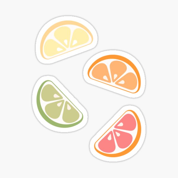 citrus fruit snack pack Sticker