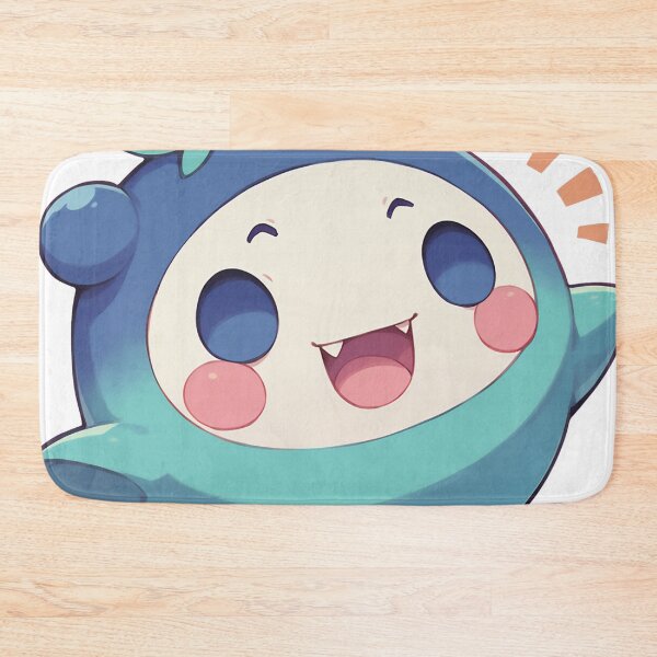 Item preview, cute blue blob designed and sold by Q Q.