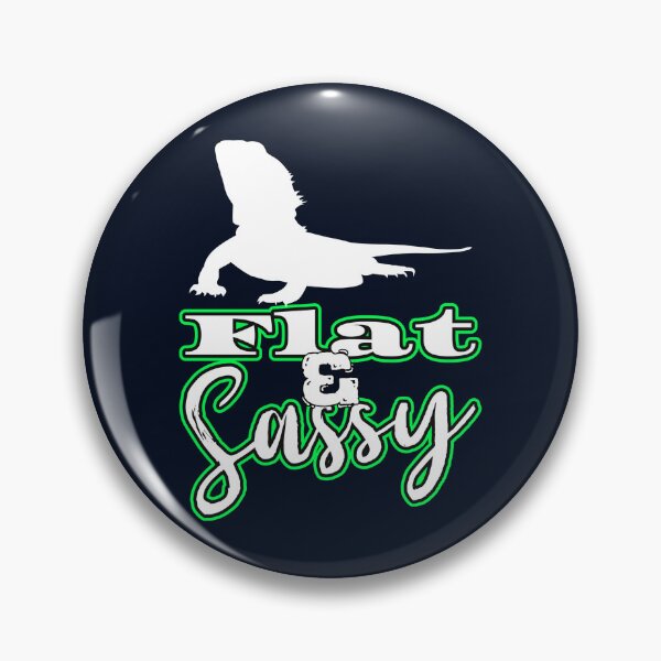 Item preview, Flat and Sassy - Funny Bearded Dragon designed and sold by YomeHayin.