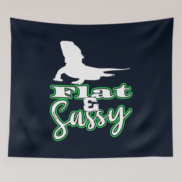 Item preview, Flat and Sassy - Funny Bearded Dragon designed and sold by YomeHayin.