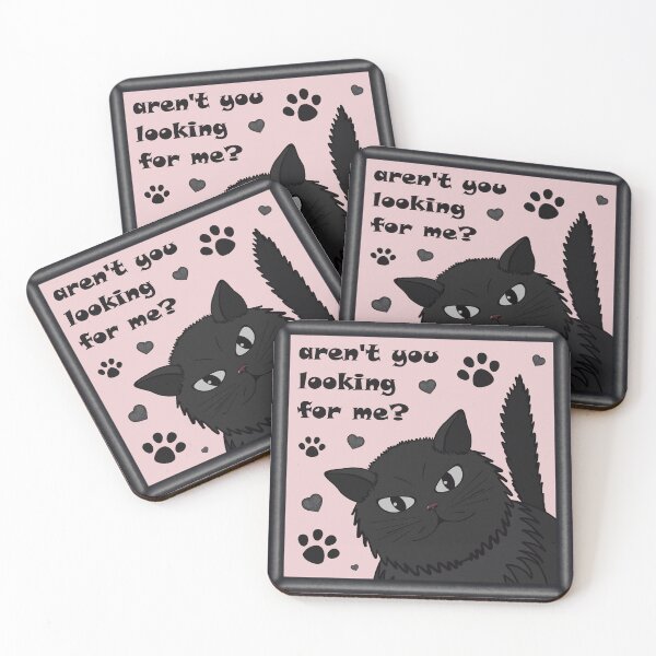 Item preview, Frame with a cat and the inscription "Aren't you looking for me?" designed and sold by Cherevan.