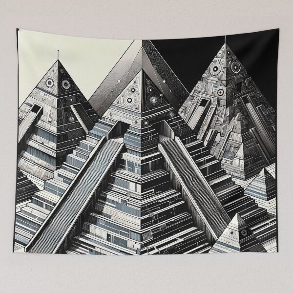 Item preview, Techno Pyramids designed and sold by MonolithicEarth.