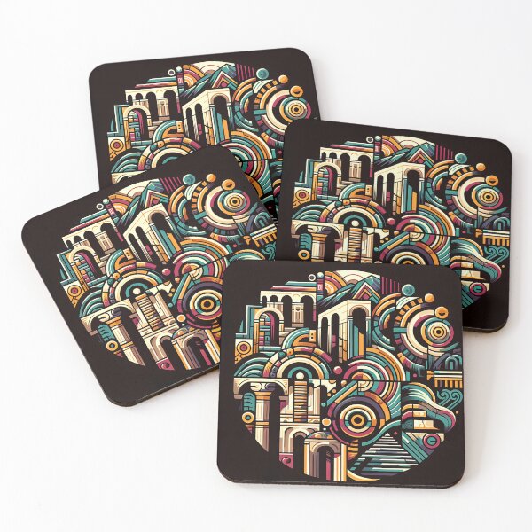 Item preview, Abstract Cityscape designed and sold by MonolithicEarth.