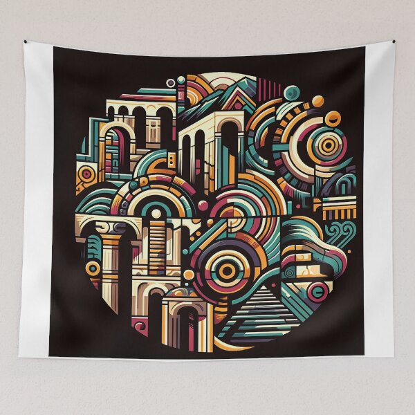 Item preview, Abstract Cityscape designed and sold by MonolithicEarth.