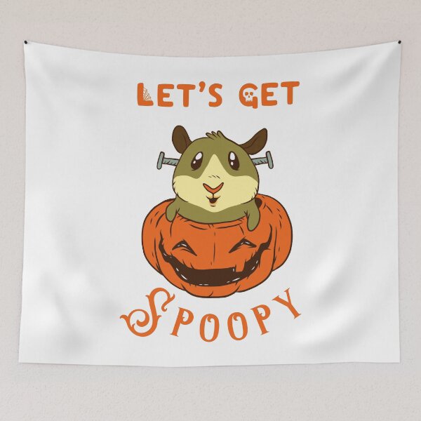Item preview, Let’s get spoopy, halloween hamster designed and sold by MerrileeWorley.