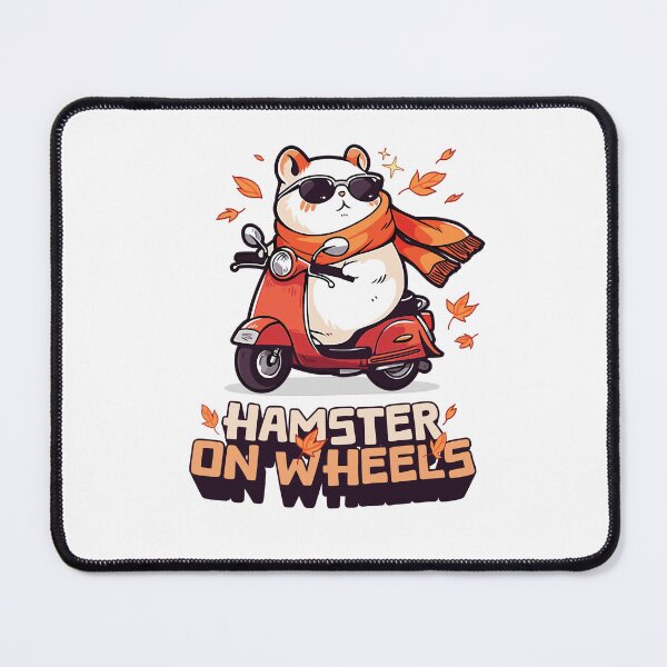 Item preview, Awesome Autumn Fall Hamster on Wheels designed and sold by MerrileeWorley.