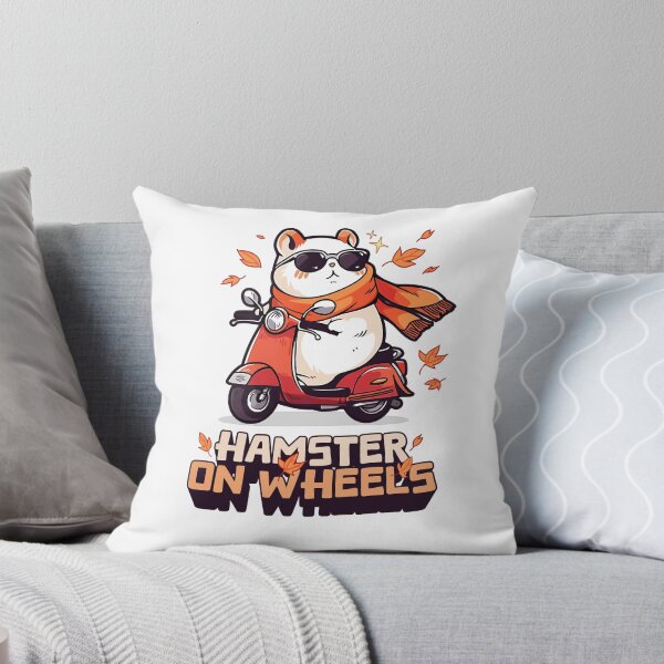Item preview, Awesome Autumn Fall Hamster on Wheels designed and sold by MerrileeWorley.