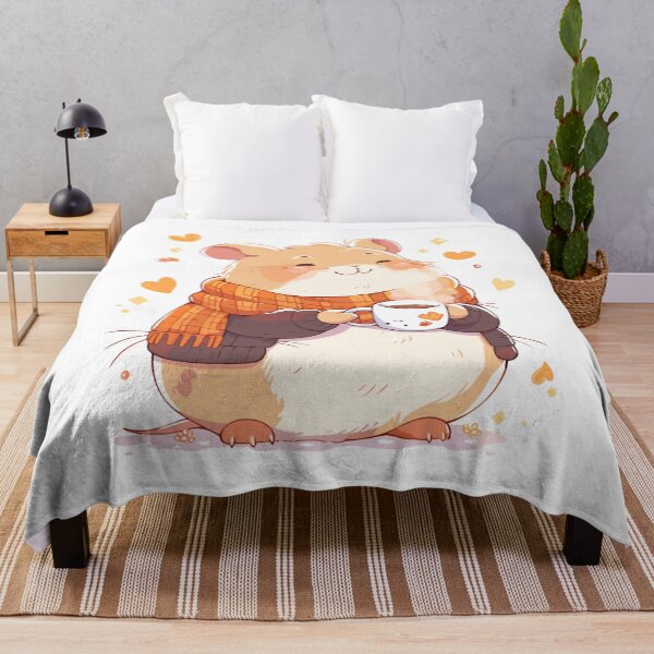 Item preview, Fall Hamster with Hot Drink designed and sold by MerrileeWorley.