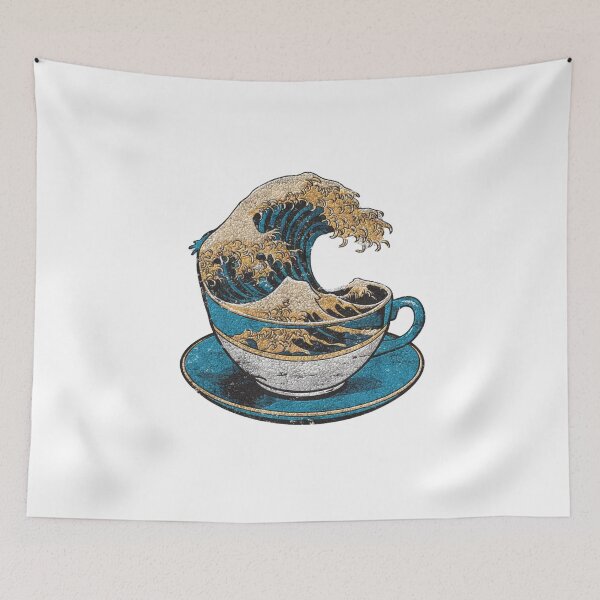 Item preview, The Great Wave of Coffee designed and sold by Pink Dreams.