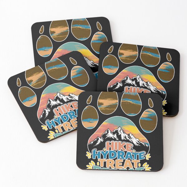 Item preview, Hike, Hydrate, Treat, Repeat Fun Dog Pun designed and sold by ILOVEART247.
