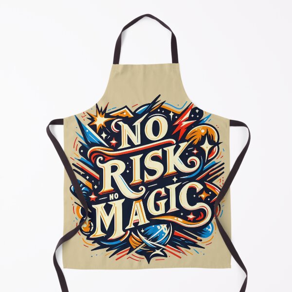Item preview, No Risk No Magic, typography designed and sold by maxmaj.