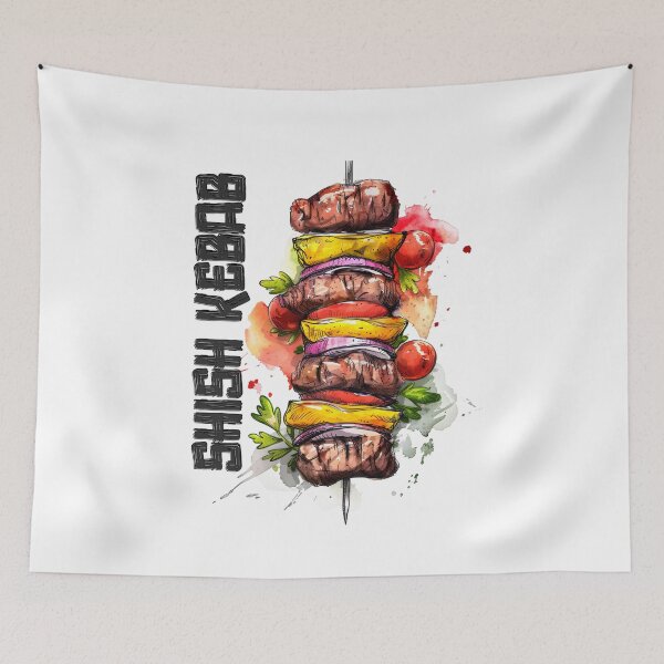 Item preview, Authentic Shish Kebab - Savor the Flavor: A Mediterranean Delight- شيش كباب اكل عربي يم يم  designed and sold by FUNqoosh.