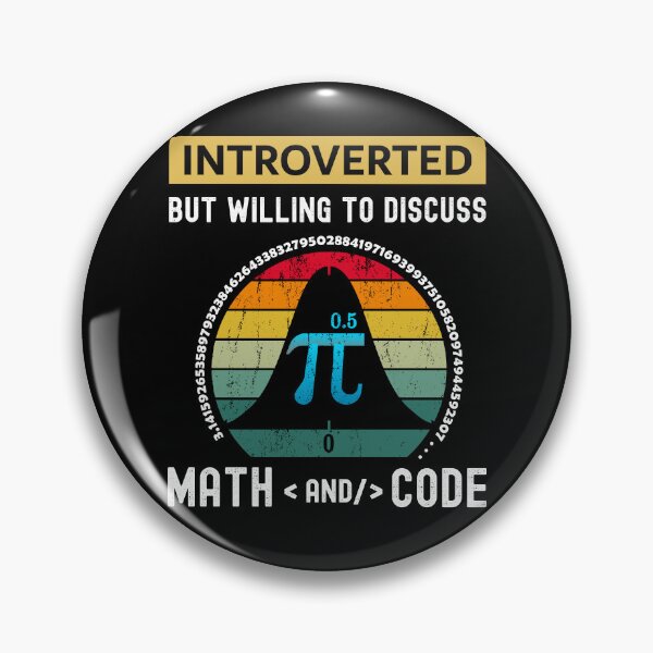 Item preview, Introverted But Willing to Discuss Math and Code: Funny Gift for the Introvert, Math Teachers, data analysts and Data Scientists and Programmers designed and sold by thegiftedadult.