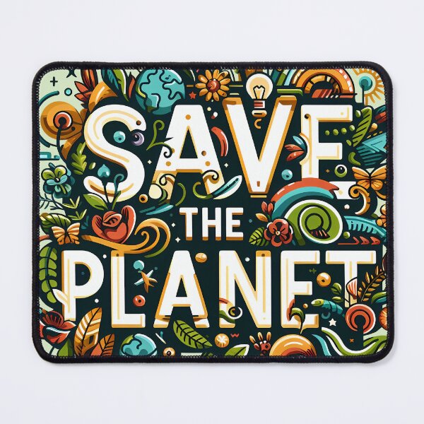 Item preview, Save the Planet, typography designed and sold by maxmaj.