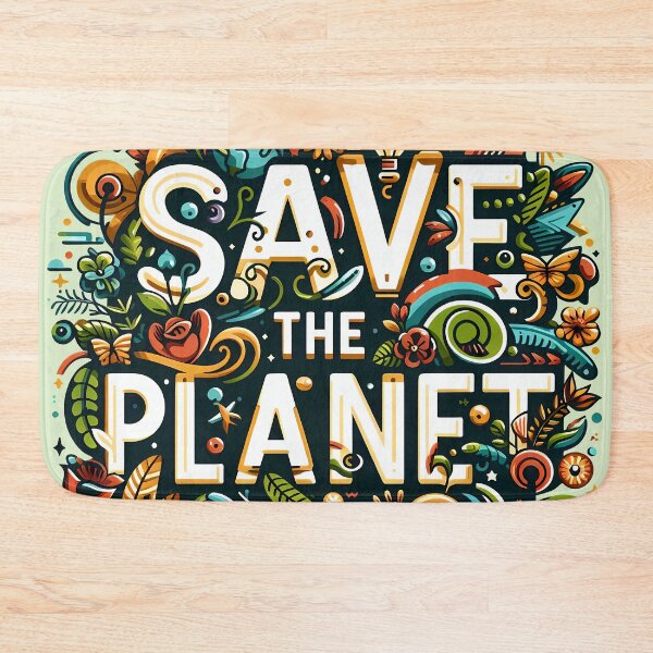 Item preview, Save the Planet, typography designed and sold by maxmaj.