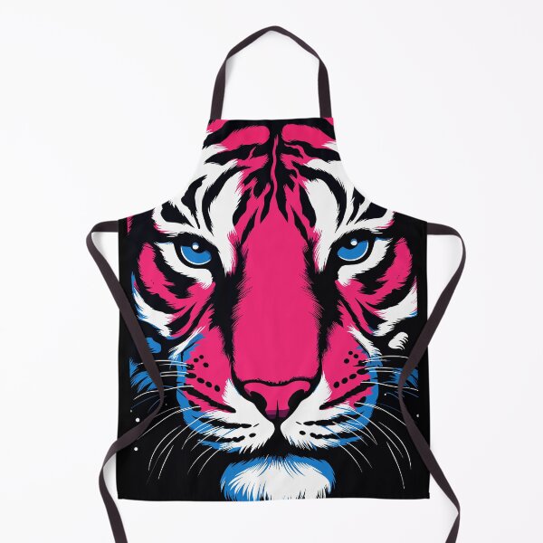 Item preview, Amazing Pink tiger blue eyes portrait designed and sold by EmeraldeaArt.