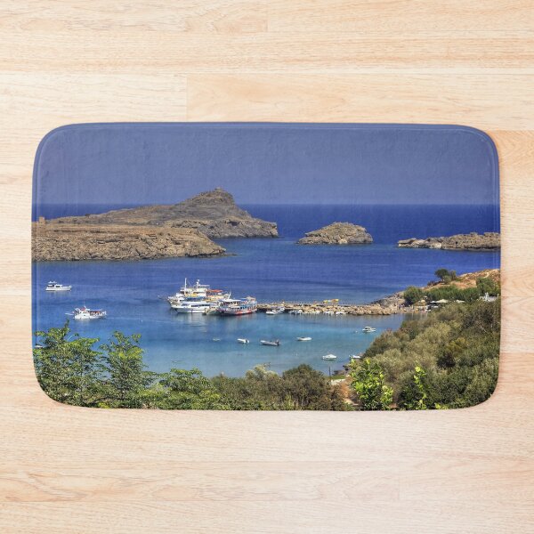 Item preview, Boats in Lindos Bay designed and sold by tomg.