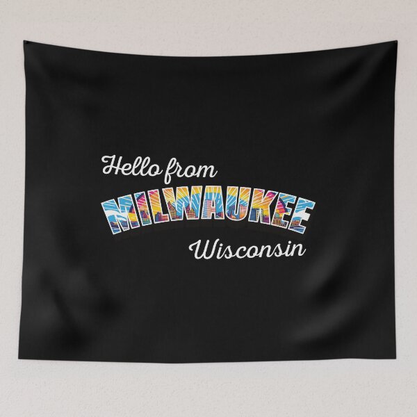 Item preview, Hello from Milwaukee Wisconsin designed and sold by Encompassing Threads.