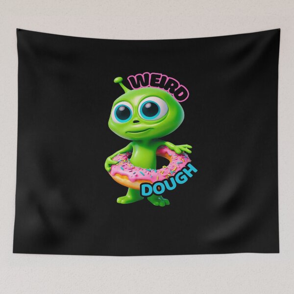 Item preview, Alien Hula Hooping a Pink Donut with Sprinkles designed and sold by Black11Flamingo.