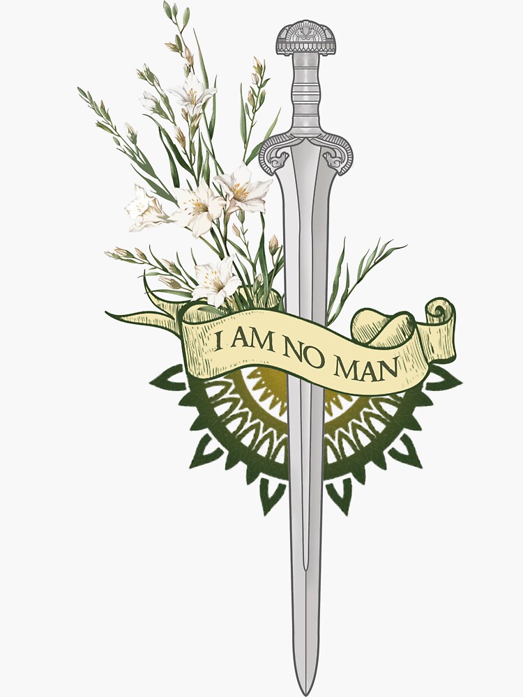 I am no man!  Sticker