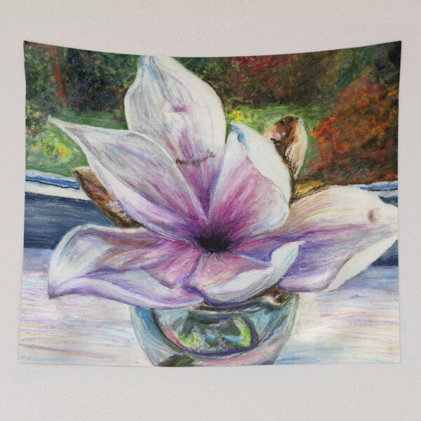 Item preview, Fallen Magnolia Bloom On Our Kitchen Window Ledge designed and sold by LymphomaLass.