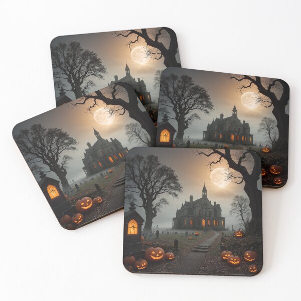 Item preview, Spine-Chilling Spooky Halloween Graveyard designed and sold by EnchantedVista.