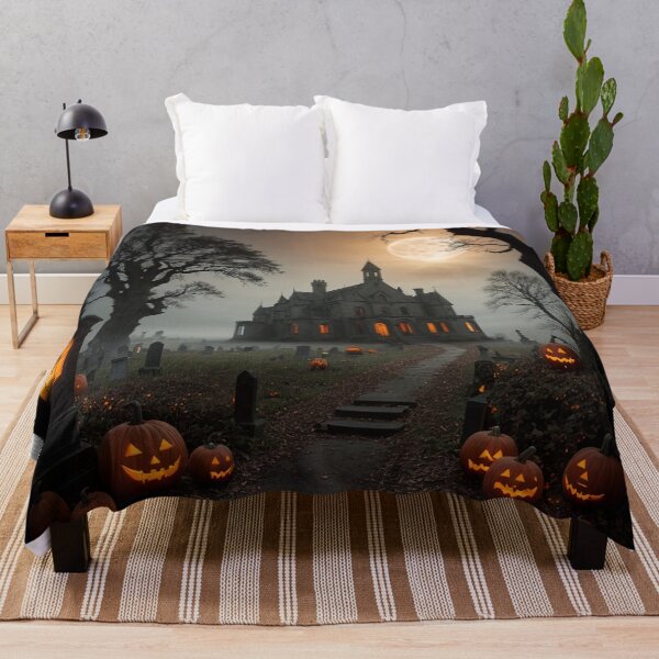 Item preview, Spine-Chilling Spooky Halloween Graveyard designed and sold by EnchantedVista.