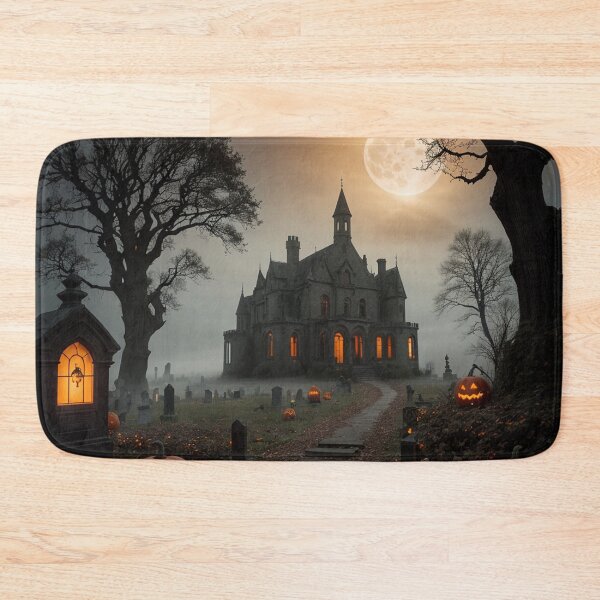 Item preview, Spine-Chilling Spooky Halloween Graveyard designed and sold by EnchantedVista.