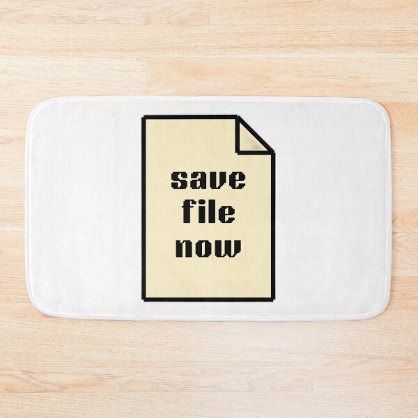 Item preview, save file now graphic designer reminder - pixelated look designed and sold by StudyPuff.