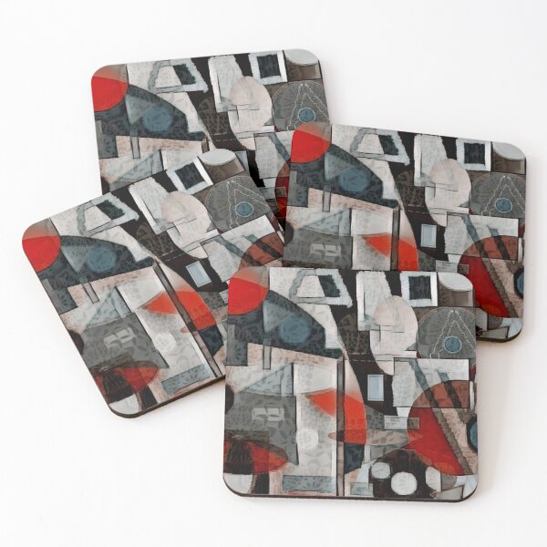 Item preview, Random shapes cubist art designed and sold by WatercolourLily.
