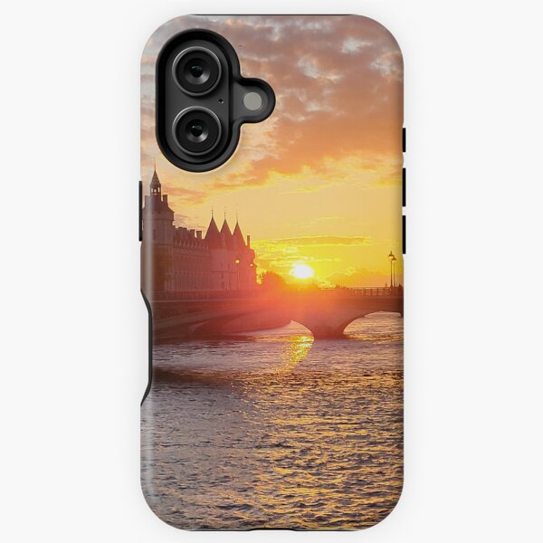 Aperçu de l'œuvre Paris et coucher de soleil sur la Seine créée et vendue par BlackBeret.
