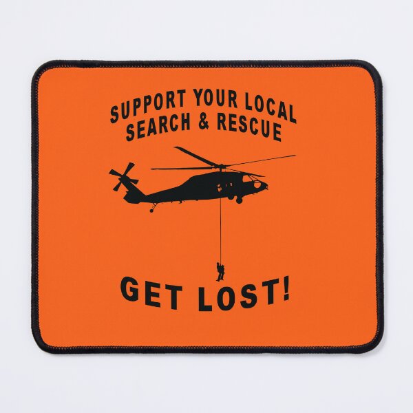 Item preview, Support Your Local Search & Rescue, Get Lost! SAR UH60 Helicopter Lt. Vrsn. designed and sold by RealPilotDesign.