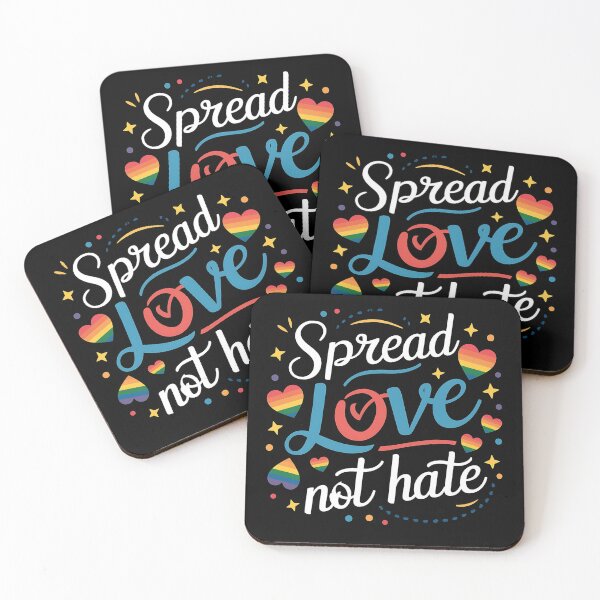 Item preview, Pride Spread Love Not Hate Rainbow LGBTQ  designed and sold by edesignprints.