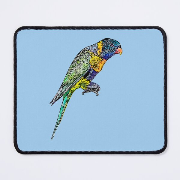 Item preview, Red-collared Rainbow Lorikeet Black Alternate Design  designed and sold by designsasstultd.