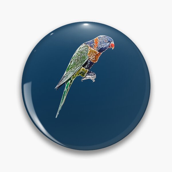 Item preview, Red-collared Rainbow Lorikeet White Alternate Design  designed and sold by designsasstultd.