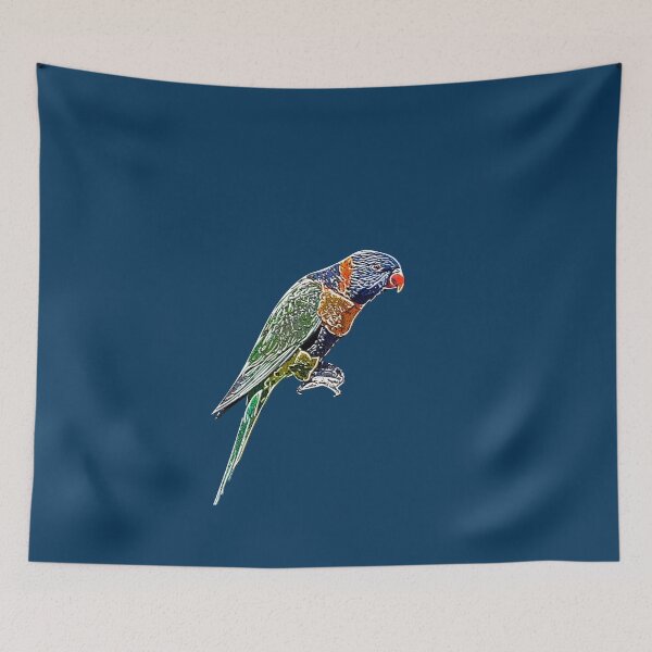 Item preview, Red-collared Rainbow Lorikeet White Alternate Design  designed and sold by designsasstultd.