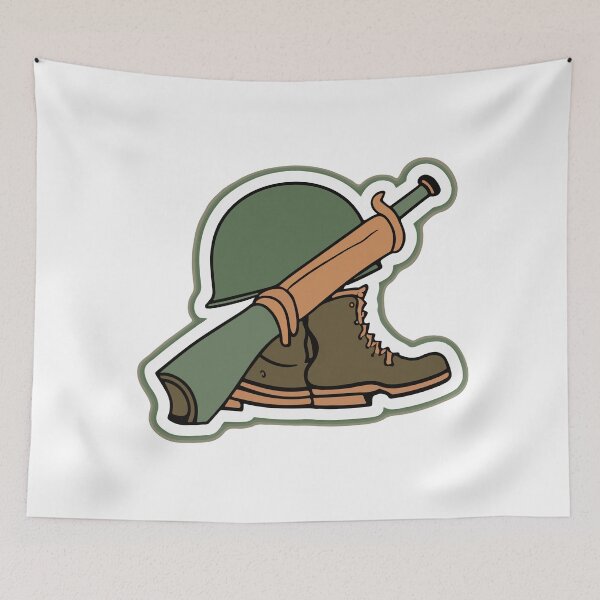 Item preview, Battlefield Cross Military Memorial Tribute designed and sold by NiftyWrx.