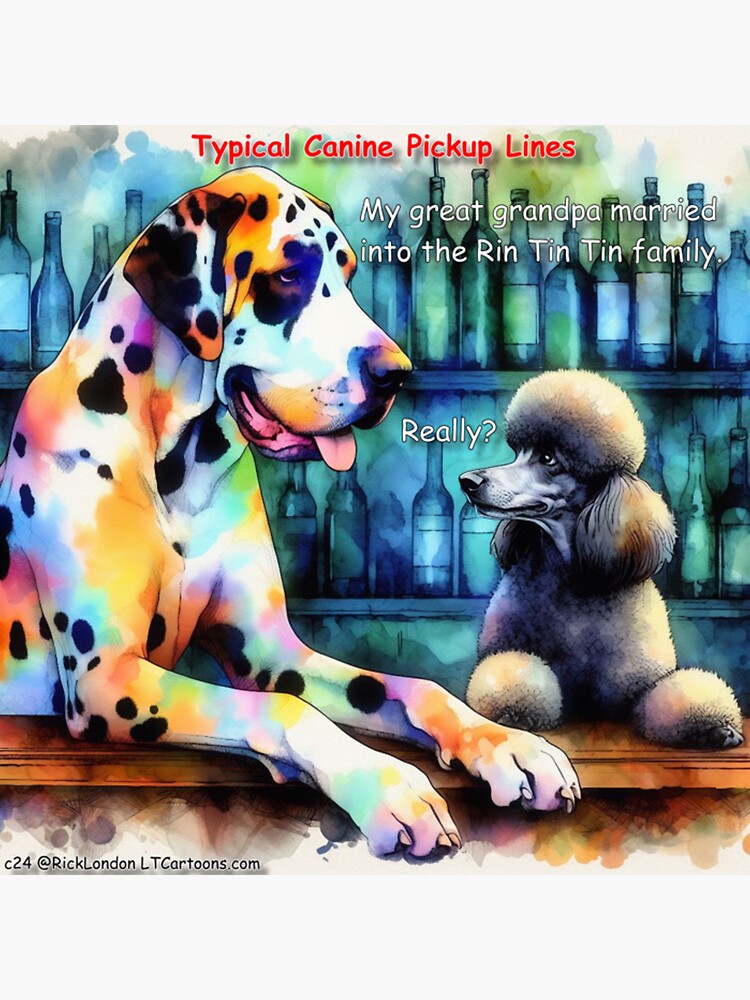 Thumbnail 3 of 3, Sticker, And They Called It Puppy Love designed and sold by ltcartoons.