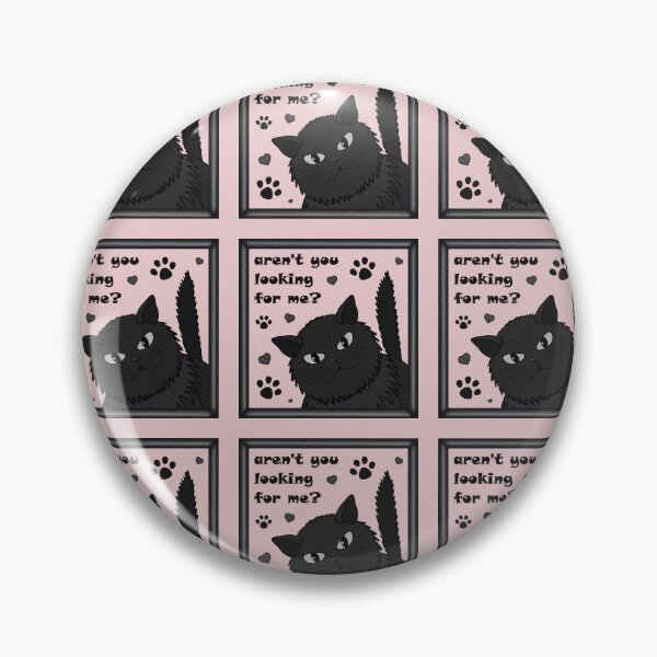 Item preview, Pattern with a frame with a cat and the inscription "Aren't you looking for me?" designed and sold by Cherevan.