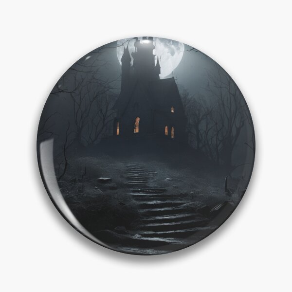 Item preview, Enchanted Haunted House Witch's Den Halloween Full Moon designed and sold by EnchantedVista.