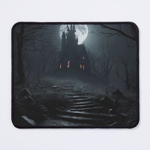 Item preview, Enchanted Haunted House Witch's Den Halloween Full Moon designed and sold by EnchantedVista.