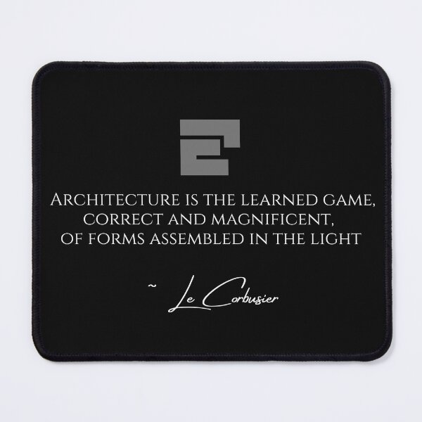 Item preview, Architecture Is The Learned Game Le Corbusier Quote Design designed and sold by EarthArtDesigns.