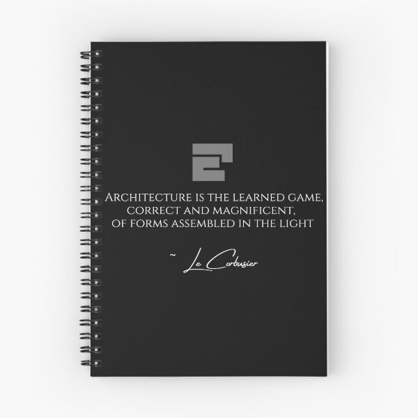 Item preview, Architecture Is The Learned Game Le Corbusier Quote Design designed and sold by EarthArtDesigns.