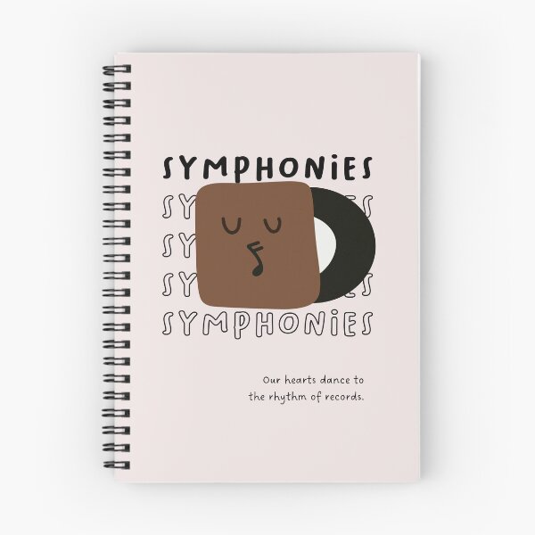 Artikelvorschau, Symphonien - Unsere Herzen tanzen im Rhythmus der Schallplatten | Musikalische Schallplattenillustration entworfen und verkauft von RM-Journey.