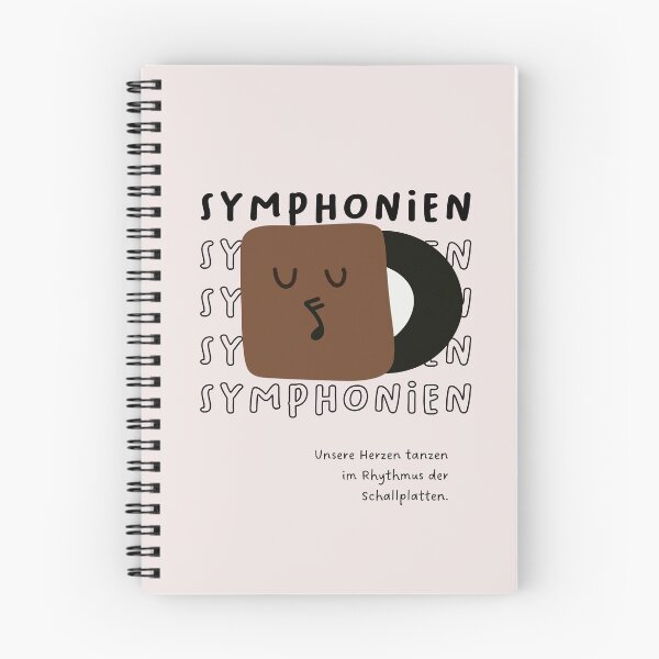 Artikelvorschau, Sinfonien – Unsere Herzen tanzen zum Rhythmus der Platten | Musikalische CD-Illustration entworfen und verkauft von RM-Journey.