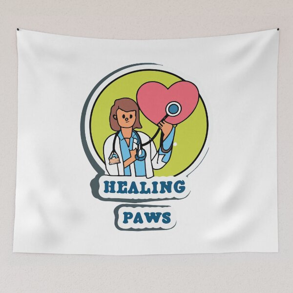 Item preview, Healing Paws Veterinarian with Heart Stethoscope Design designed and sold by NiftyWrx.