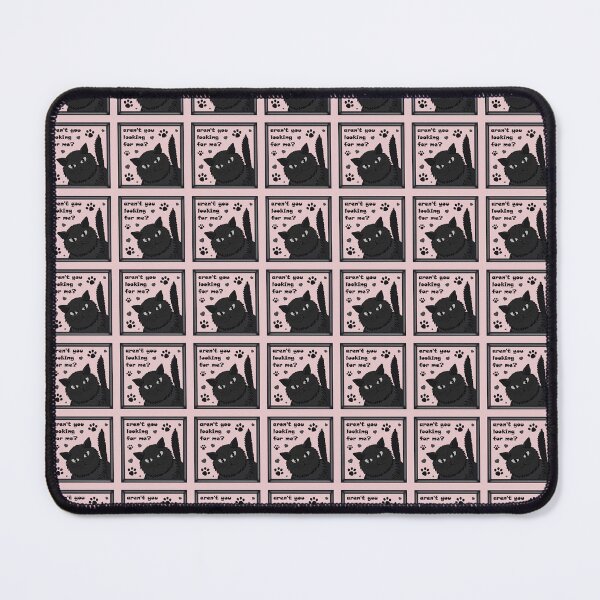 Item preview, Pattern with a frame with a cat and the inscription "Aren't you looking for me?" designed and sold by Cherevan.