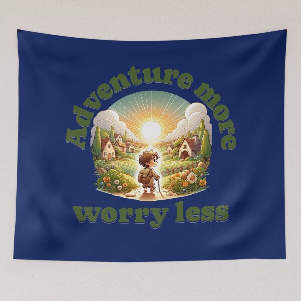 Item preview, Adventure More, Worry Less designed and sold by Poppycanvas.