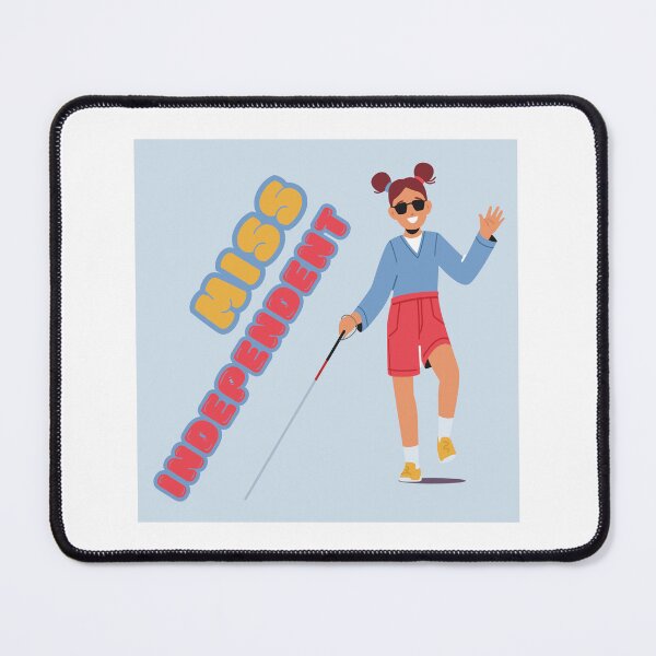 Item preview, Miss Independent Girl with Long White Cane designed and sold by IndeOandM.