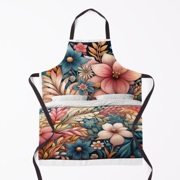 Item preview, Duvet covers with colorful floral bedding and tan flowers designed and sold by Ulykit.